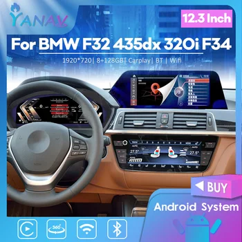 AC панел за BMW f32 435dx 320i F34 Android система 12.3