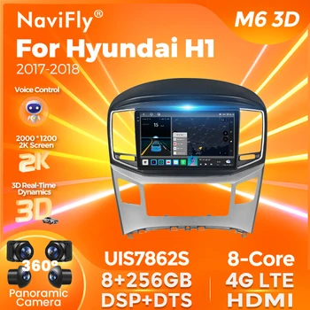 Navifly M6 3D Android All In One Car Multimedia System Stereo за Hyundai Grand Starex H1 2015-2018 DSP GPS Carplay 2din