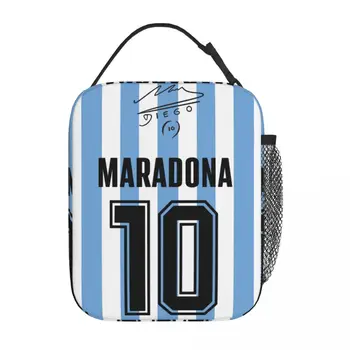 Диего Марадона 10 топлоизолирани чанти за обяд училище преносим контейнер за обяд охладител термична кутия за обяд