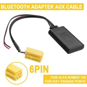 за Alfa Romeo 159 за Fiat Grande Punto Car Stereo Mini Iso 6-пинов Bluetooth модул музикален адаптер Aux аудио кабел