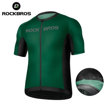 Официален Rockbros Колоездене Джърси дишаща отразяваща ком маса Щадящи кожата Бързо сухо MTB Maillot велосипед риза мотокрос
