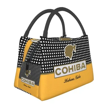 Персонализирана Куба пура Cohiba обяд чанта жени топло охладител изолирани кутии за обяд за офис пътуване